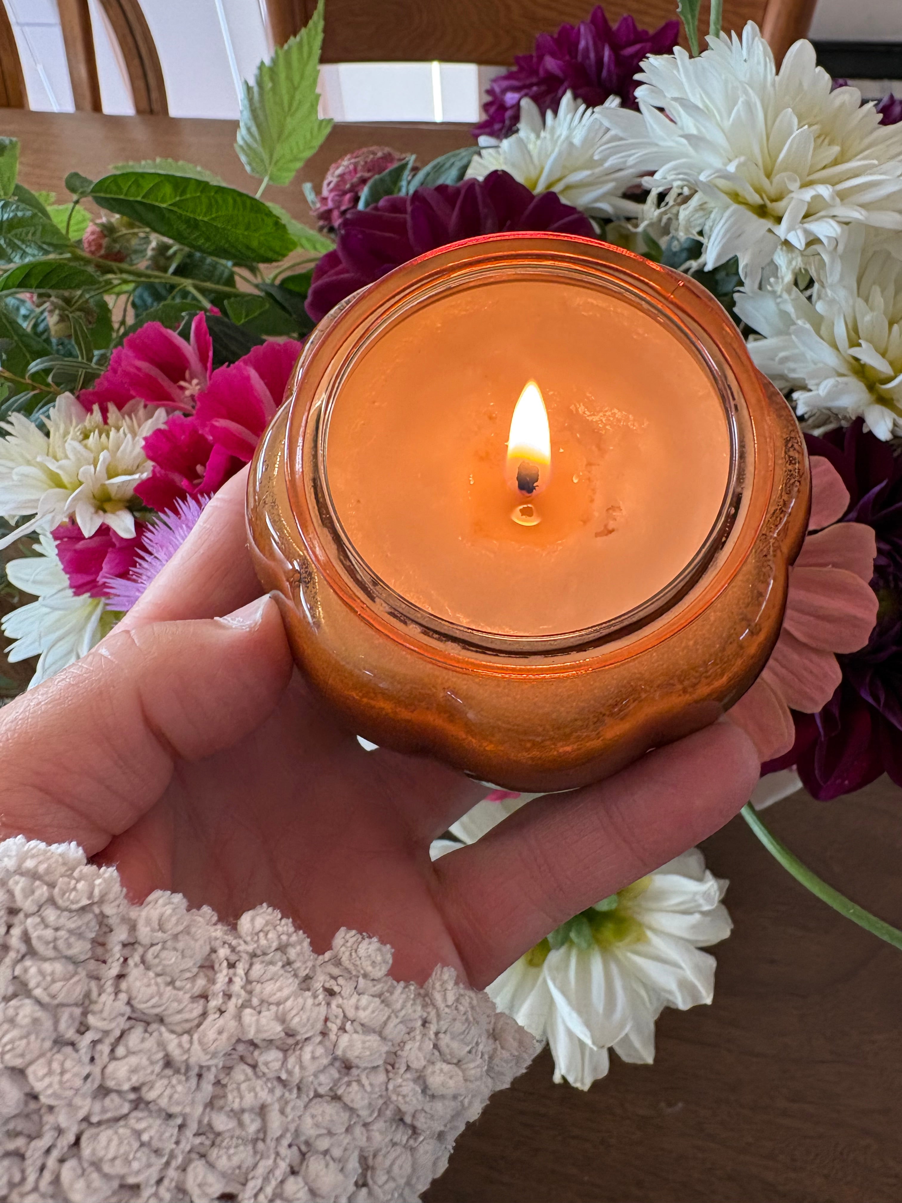 Coming Soon Autumn Aura Mini Pumpkin candle