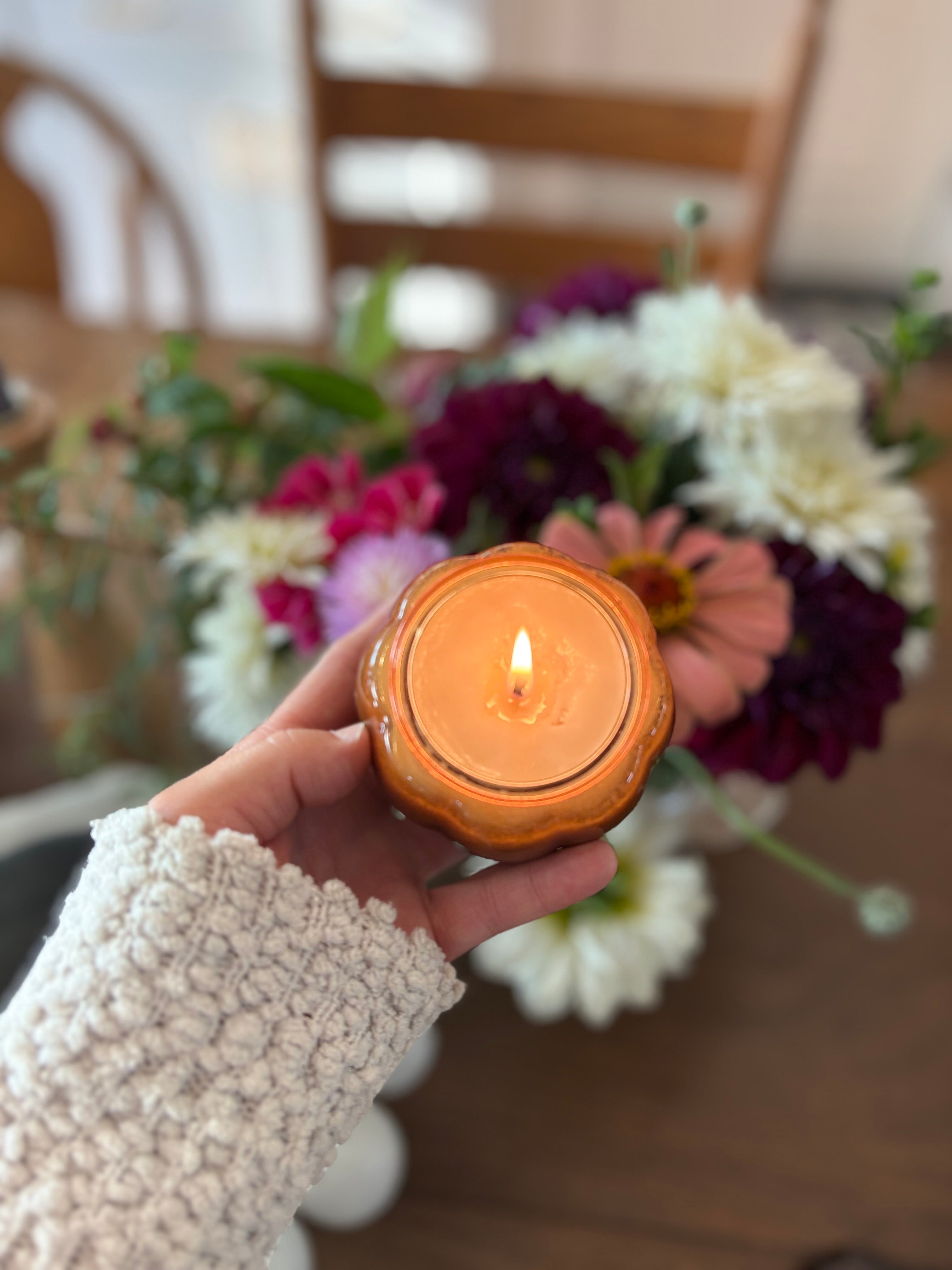 Coming Soon Autumn Aura Mini Pumpkin candle